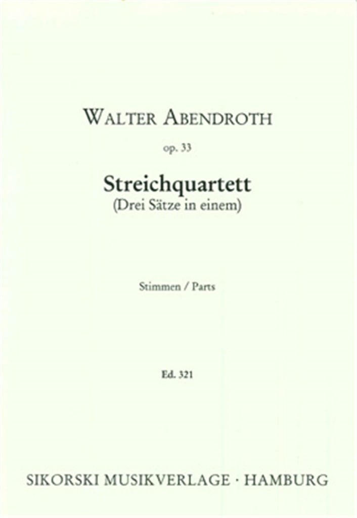 Streichquartett (Drei Sätze in einem)